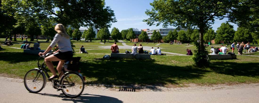 Studierende auf dem Campus der Universität Bayreuth.
